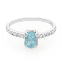 Zilveren ring met een Blauwe apatiet