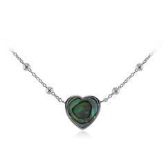 Zilveren halsketting met een Abalone schelp
