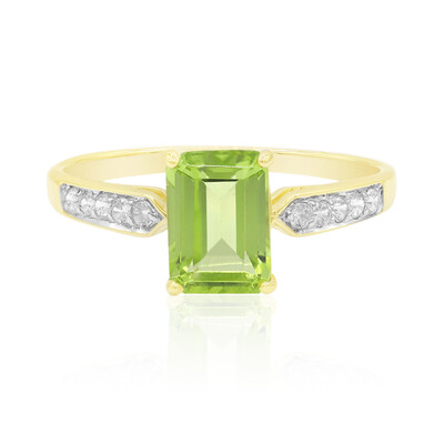 Gouden ring met een peridoot