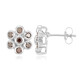 Zilveren oorbellen met Fancy diamanten