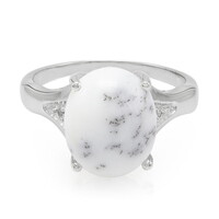 Zilveren ring met een dendrieten agaat