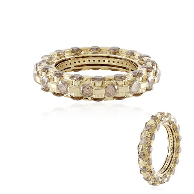 Gouden ring met I1 Champagne diamanten (de Melo)