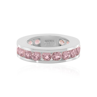 Zilveren ring met Nigeriaanse roze toermalijnen (de Melo)