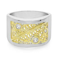 Zilveren ring met een zirkoon