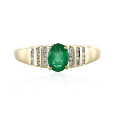Gouden ring met een Zambia-smaragd (Adela Gold)