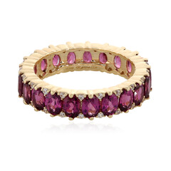Gouden ring met rhodolieten (La Revelle)
