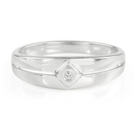 Zilveren ring met een witte topaas