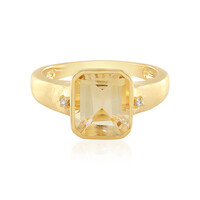 Zilveren ring met een citrien