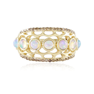 Gouden ring met Welo-opalen (Ornaments by de Melo)