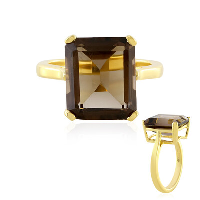 Zilveren ring met een rookkwarts