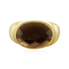 Zilveren ring met een rookkwarts