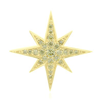 Gouden hanger met een Si1 Kanarie Diamant