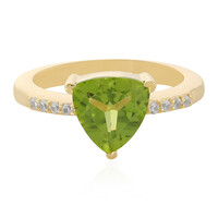 Zilveren ring met een peridoot