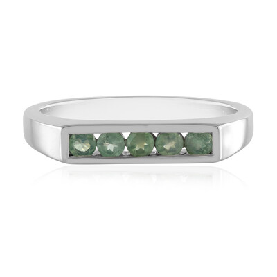 Zilveren ring met alexandrieten