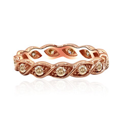 Gouden ring met SI1 Argyle Rose De France Diamanten