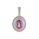Zilveren hanger met een lavendel amethist (Adela Silber)
