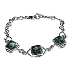 Zilveren armband met serafinietstenen