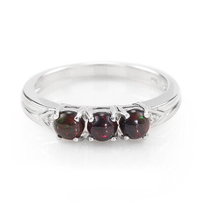 Zilveren ring met Mezezo opalen