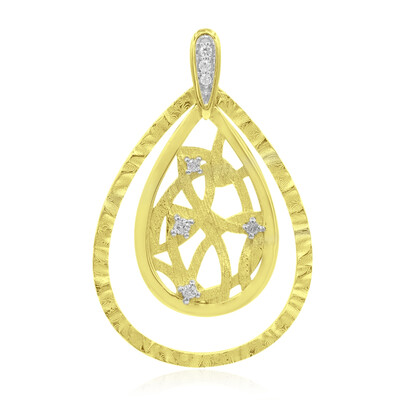 Zilveren hanger met een I1 (G) Diamant (Annette)