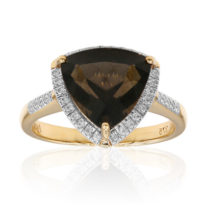 Gouden ring met een Saffordiet (Amanda Adkins)