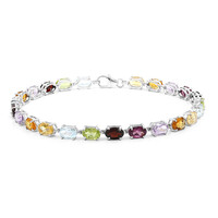 Zilveren armband met amethisten