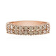 Gouden ring met SI2 Champagne Diamanten