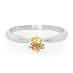 Zilveren ring met een Malaya granaat