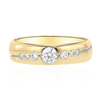 Gouden ring met een IF Diamant (D)