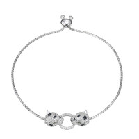 Zilveren armband met zirkonen