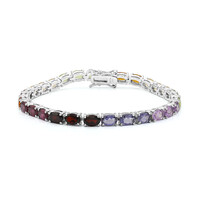 Zilveren armband met citrienstenen