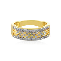 Zilveren ring met I4 (J) Diamanten
