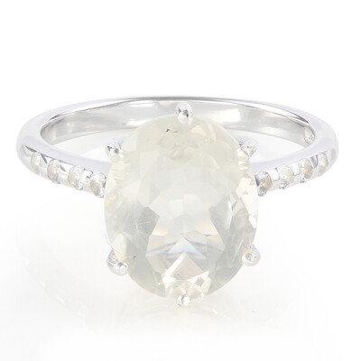 Zilveren ring met een Orthoklaas