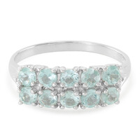 Zilveren ring met Blauwe apatieten