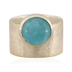 Zilveren ring met een amazoniet
