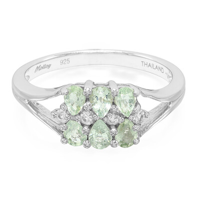 Zilveren ring met Paraiba toermalijnen