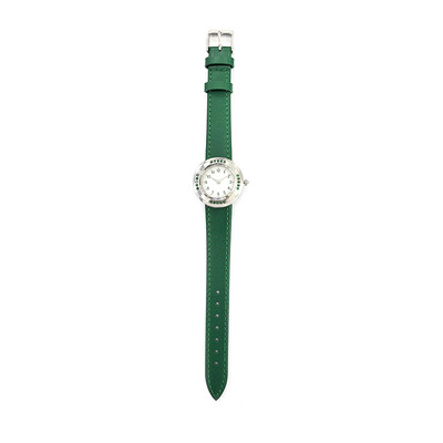 Horloge met Braziliaanse smaragden