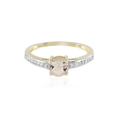 Gouden ring met een Madagascar morganiet