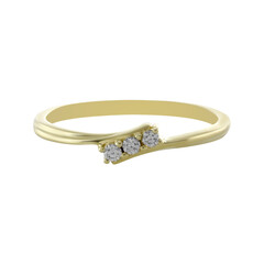 Gouden ring met Loepzuivere (F) Diamanten (LUCENT DIAMONDS)