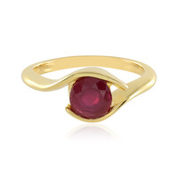 Zilveren ring met een Madagaskar Robijn