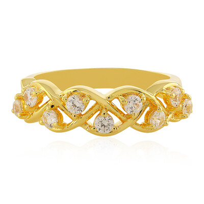 Zilveren ring met zirkonen