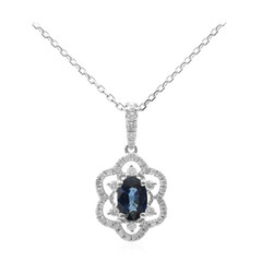 Gouden halsketting met een Blauwe Ceylon saffier (CIRARI)