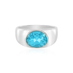 Zilveren ring met een Paraiba Topaas