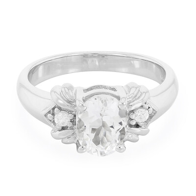 Zilveren ring met een Himalaya beril