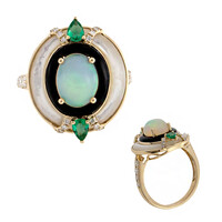 Gouden ring met een AAA Welo-opaal (CIRARI)