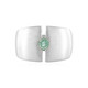Zilveren ring met een Russische smaragd (de Melo)