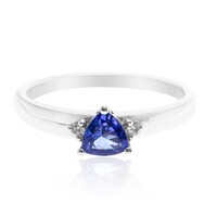 Gouden ring met een AAA tanzaniet (CIRARI)