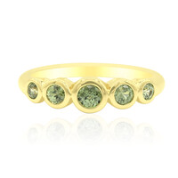 Gouden ring met een Madagaskar Demantoid (John Ferry)