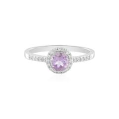 Zilveren ring met een lavendel amethist