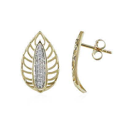 Gouden oorbellen met Loepzuivere (F) Diamanten (LUCENT DIAMONDS)