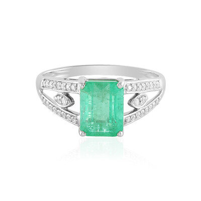 Gouden ring met een Russische smaragd (AMAYANI)
